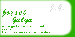 jozsef gulya business card